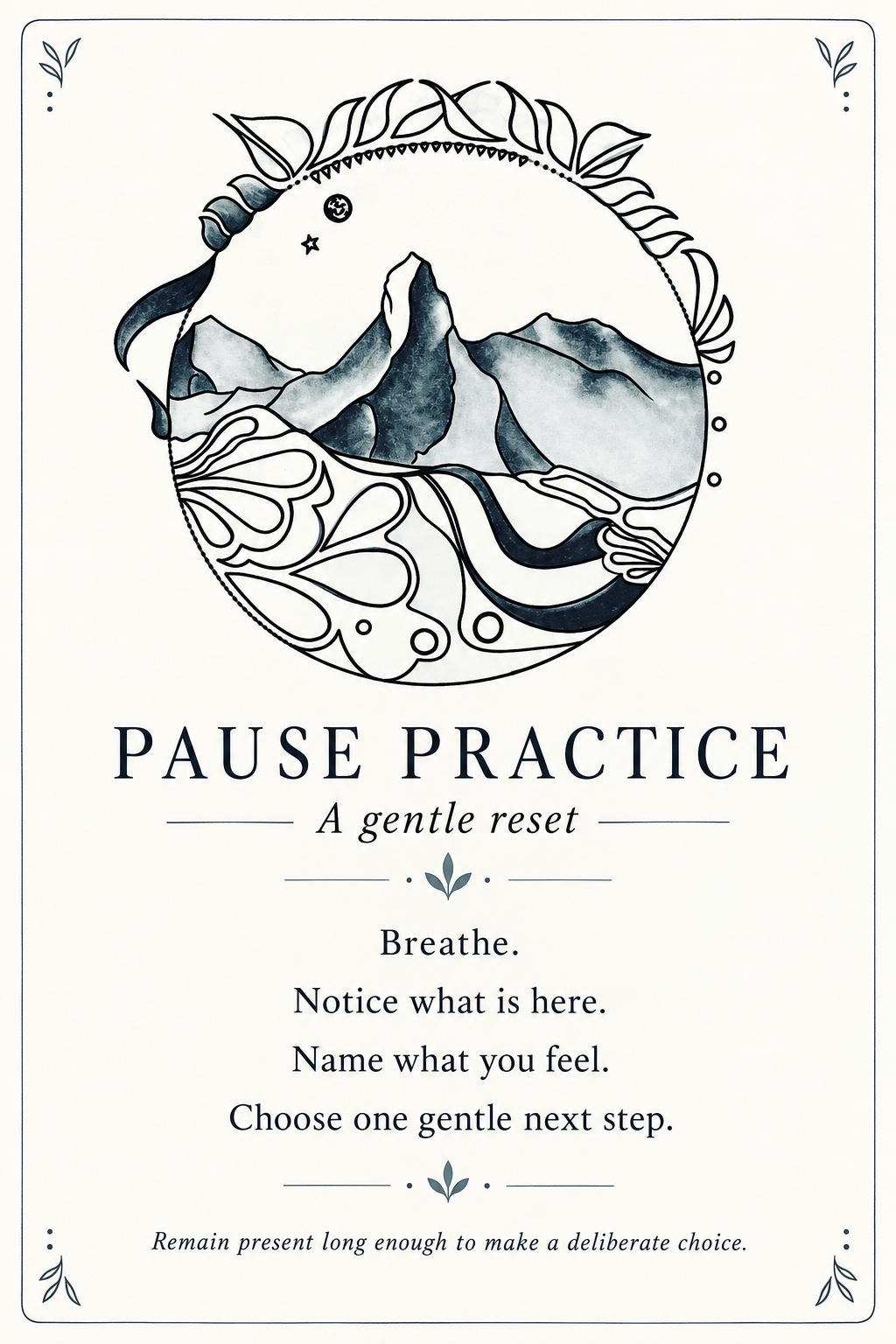 Pause Practice Check Sheet