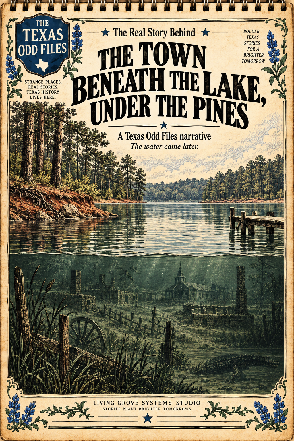 Texas Odd Files: The Town Beneath the Lake, Under the Pines