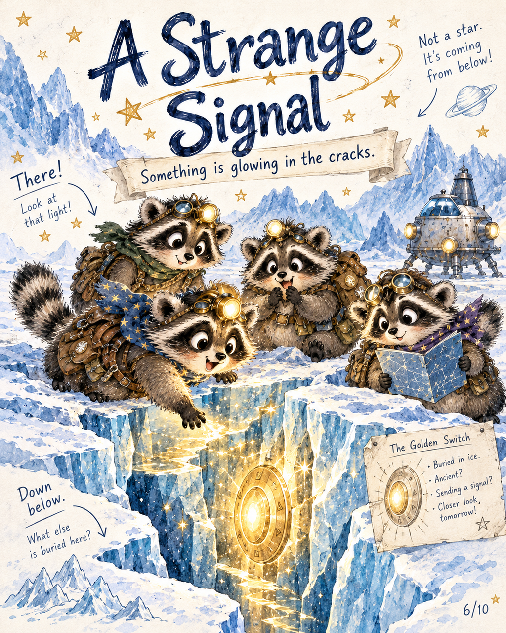 Europa’s Spaceship Raccoons | Illustrated Space Adventure for Kids