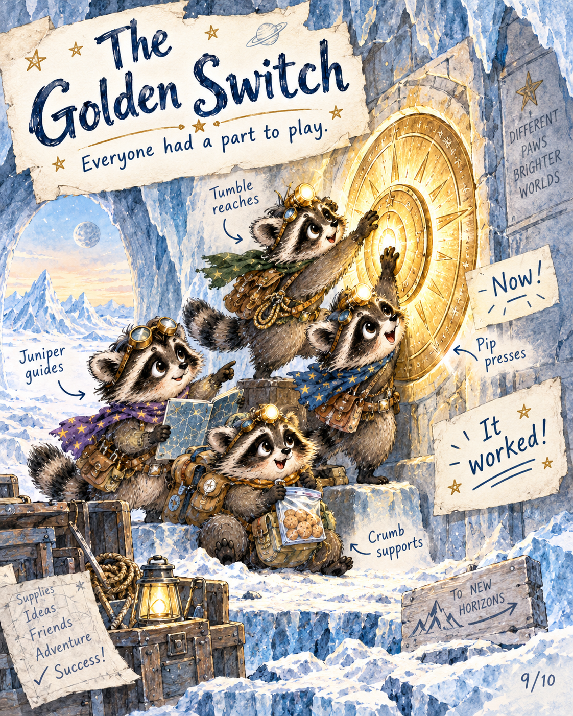 Europa’s Spaceship Raccoons | Illustrated Space Adventure for Kids