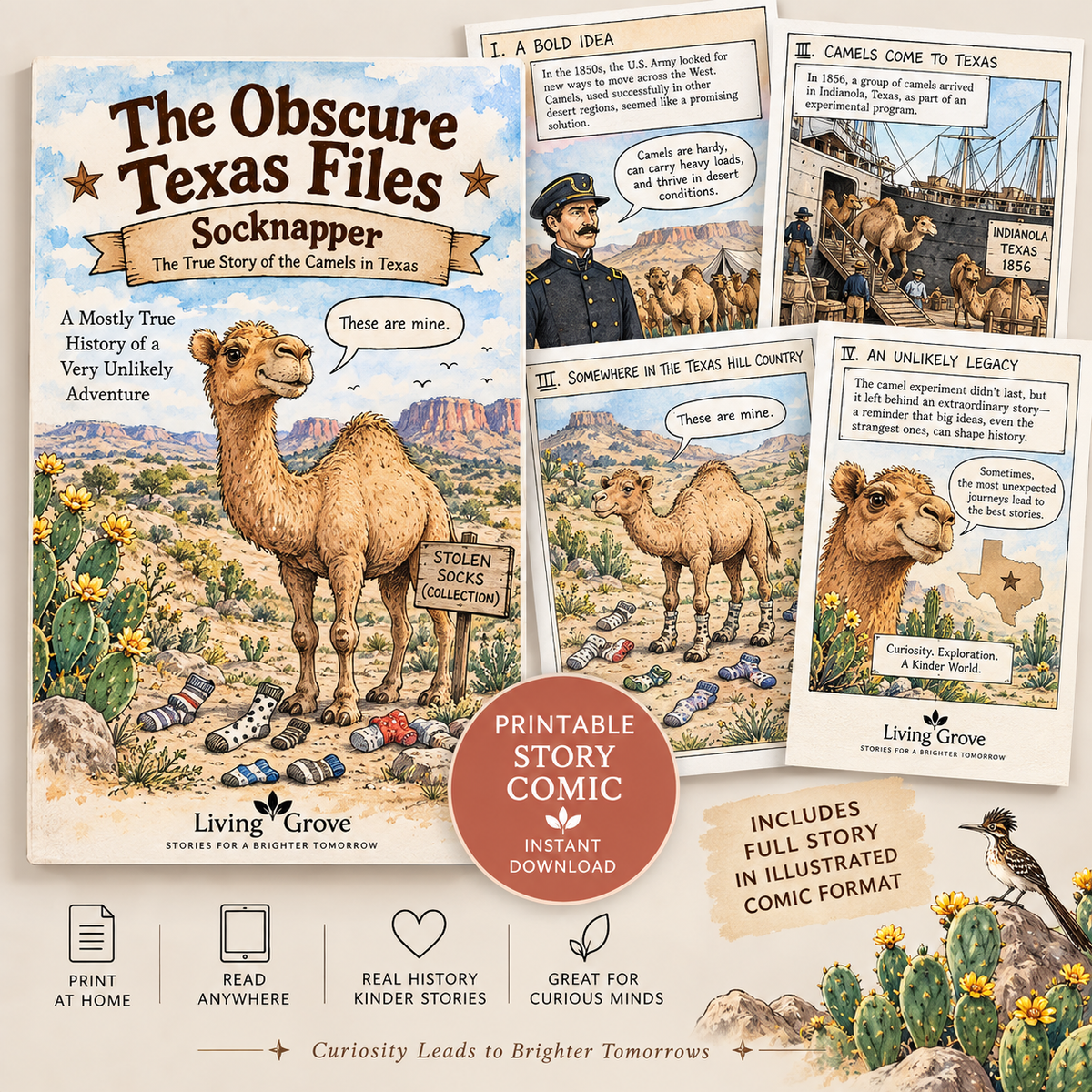Finny: The Lost Government Camel Digital Comic Print