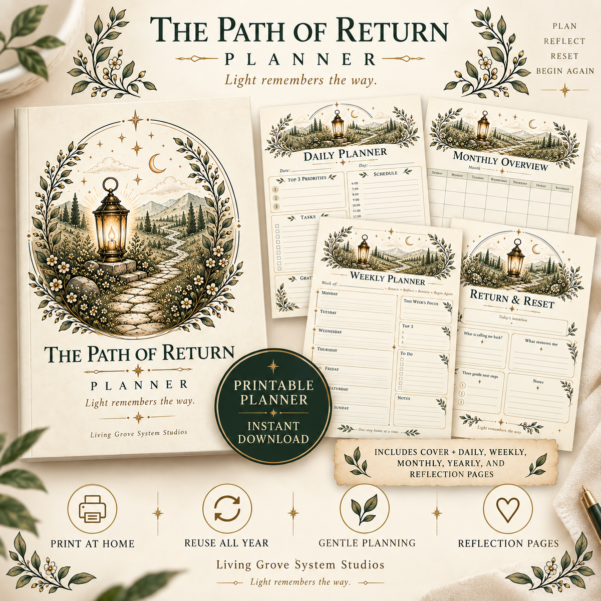 Path of Return 2027 Planner | Printable Daily, Weekly & Reflection Pages