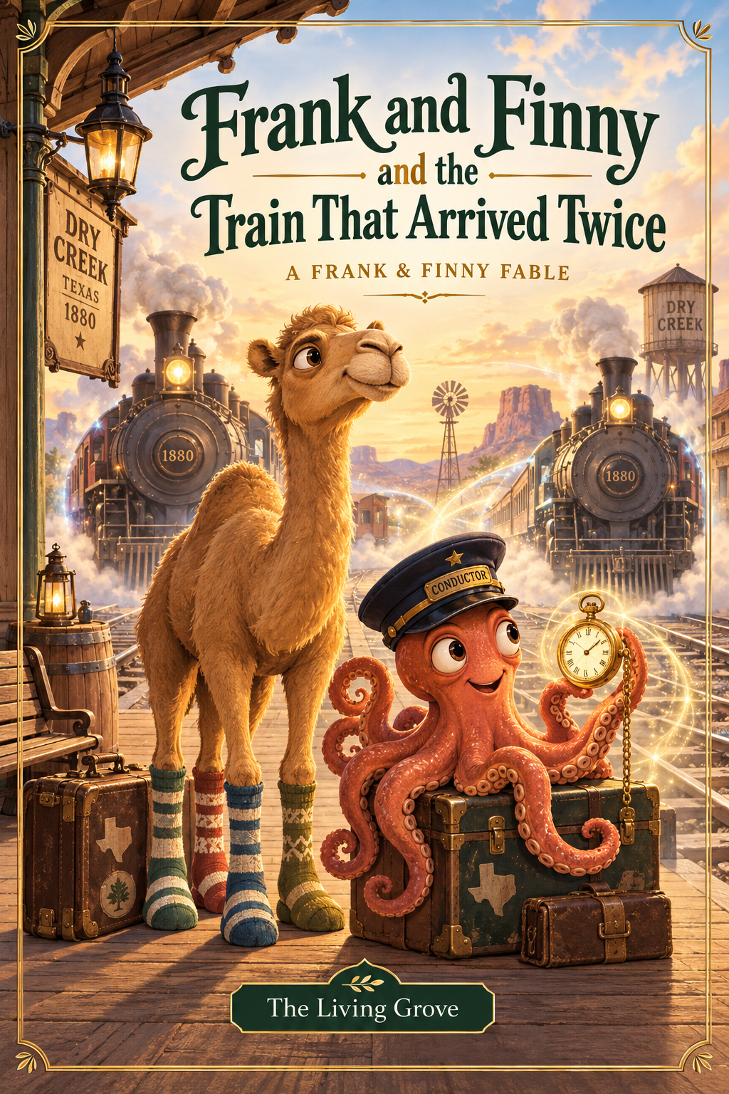 Frank and Finny and the Train That Arrived Twice