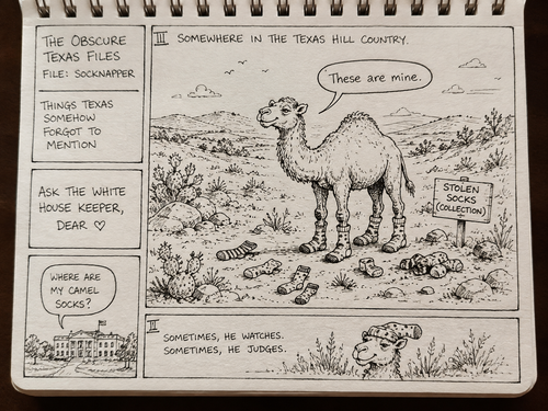 "Finny: The Lost Government Camel.”