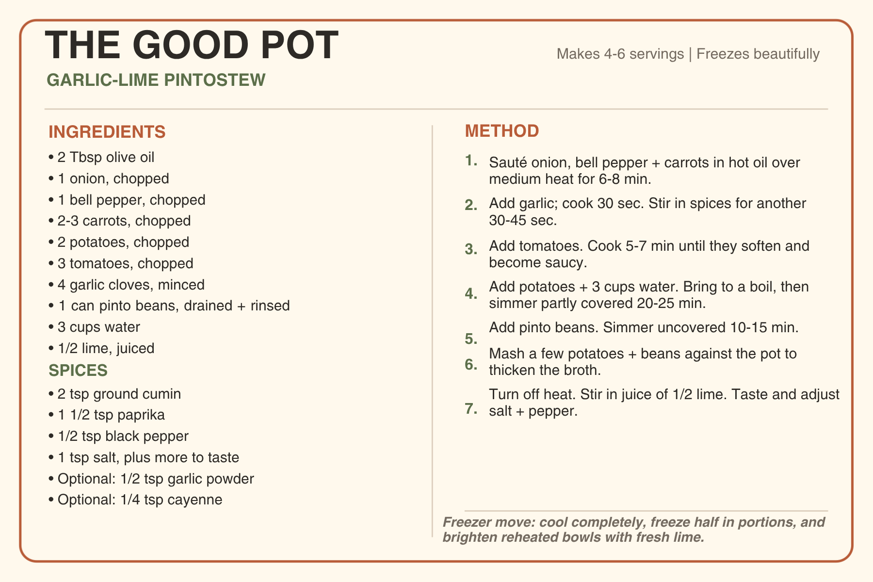 The Good Pot: Garlic-Lime Pot Roast Recipe